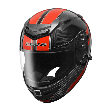 ZEUS-全罩式1200E N41 紅 / 碳纖原色