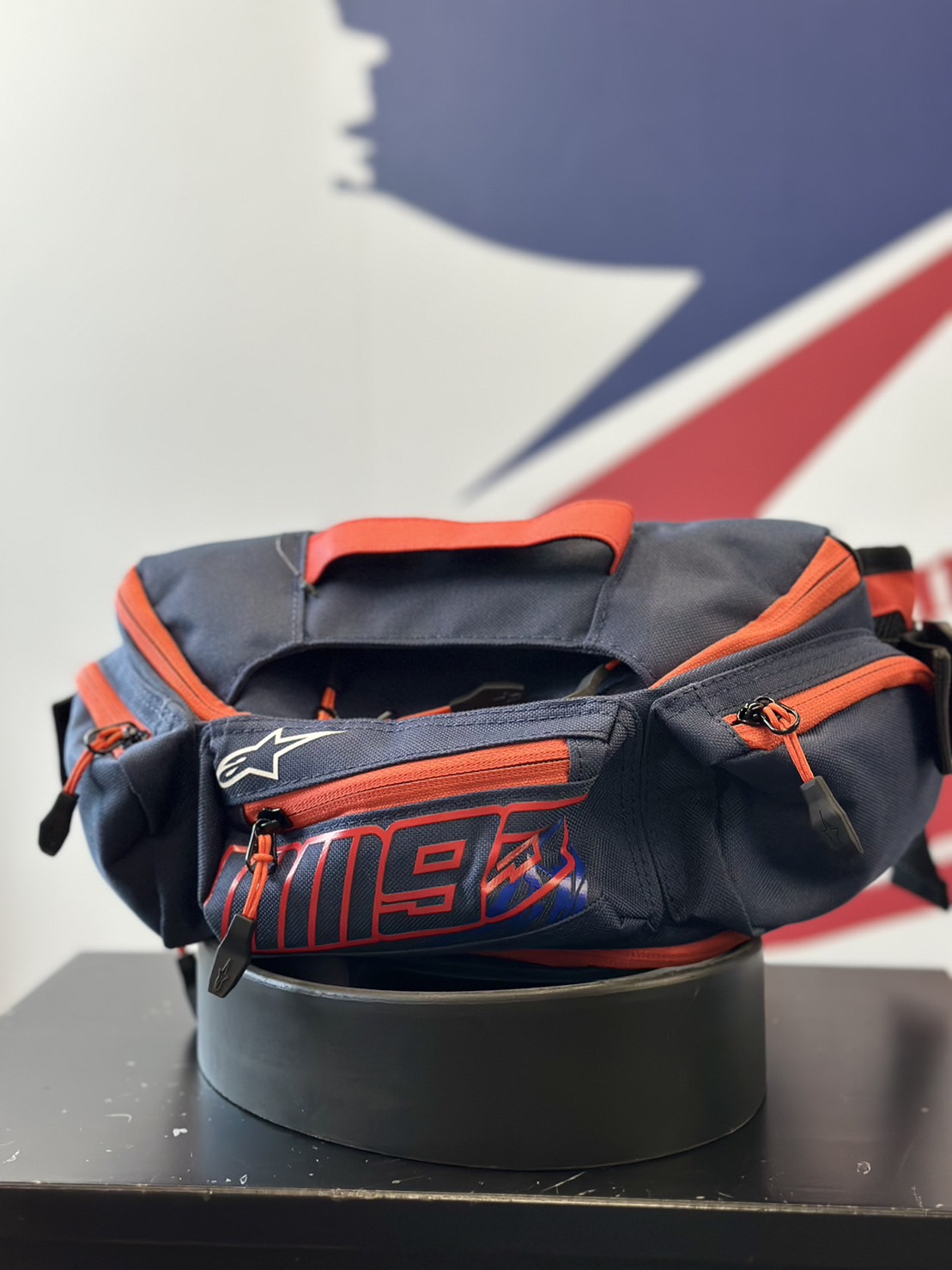 ALPINESTARS MM93  WAIST BAG MM93聯名腰包 海軍藍橘紅色